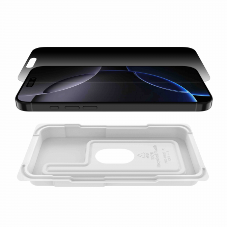 Belkin ScreenForce InvisiGlass Privacy Treated Screen Protector - iPhone 16 Pro Max [3]