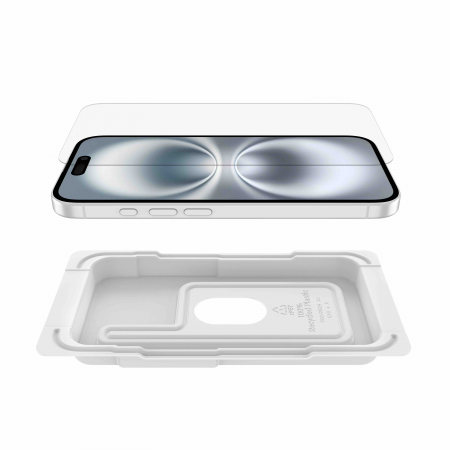 Belkin ScreenForce InvisiGlass Treated Screen Protector - iPhone 16/15/14 Pro [2]