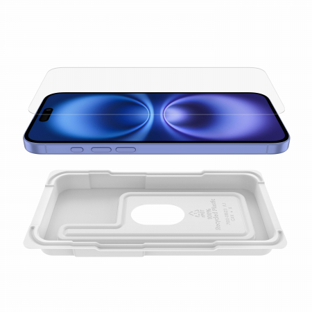 Belkin SCRENFORCE UltraGlass2 AM Screen Protector - iPhone 16 Plus/15 Plus/14 Pro Max [2]