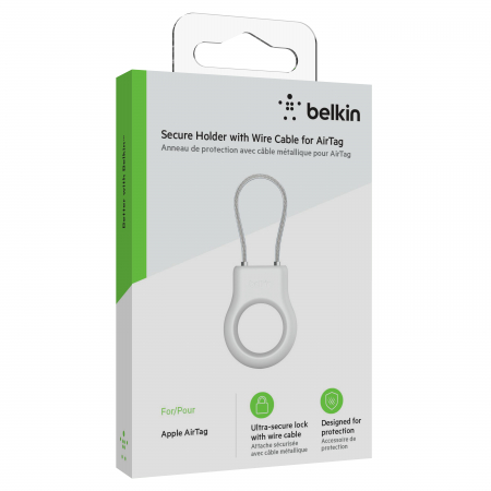 Belkin Secure Holder w Wire Cable - Airtag - White [6]