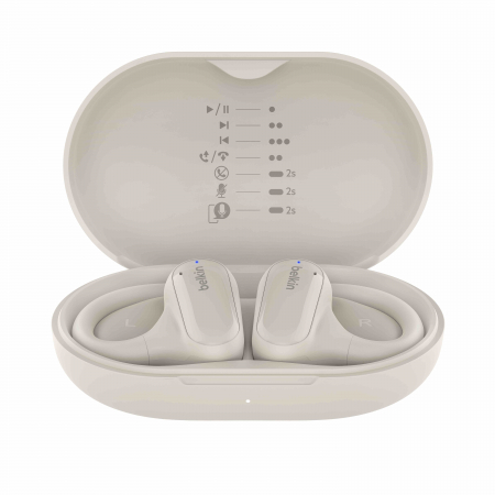 Belkin SOUNDFORM Clarfit Open-Ear Wireless Earbuds - Sand [3]