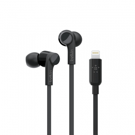 Belkin SOUNDFORM Earphones ROCKSTAR w Lightning Connector - Black [0]