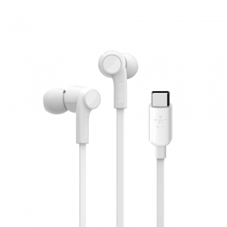 Belkin SOUNDFORM Earphones ROCKSTAR w USB-C - White [3]