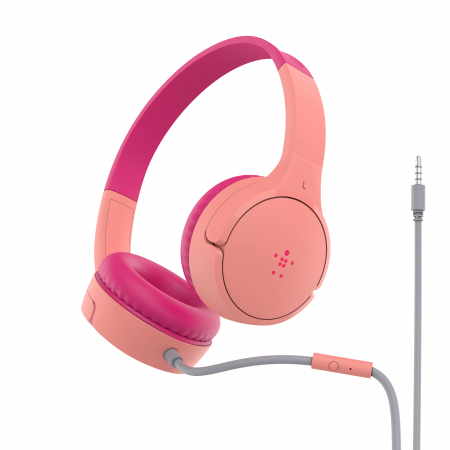 Belkin SOUNDFORM Mini Wired On-Ear Headphones for Kids - Pink [2]