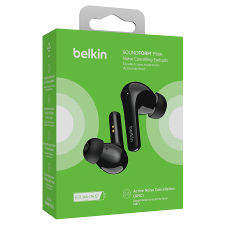 Belkin SOUNDFORM Noise Cancelling Earbuds - Black [6]
