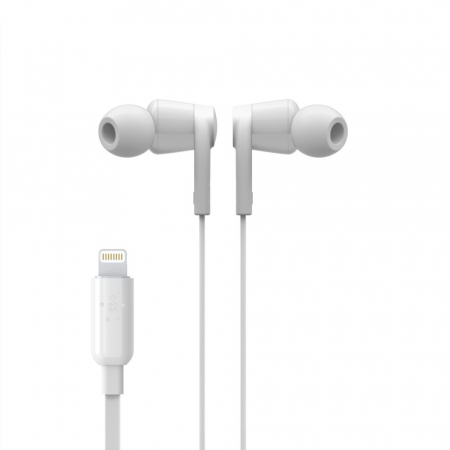Belkin SOUNDFORM Wired Earbuds with Lightning Connector - White [4]