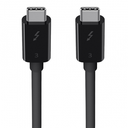 Belkin Thunderbolt 3 Cable USB-C to USB-C 100W 40Gbps 5K/Ultra HD 0.8m - Black [2]