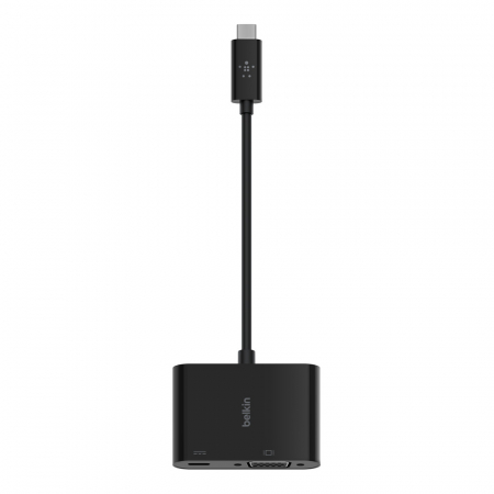 Belkin USB-C to VGA + Charge Adapter (60W PD) - Black [1]
