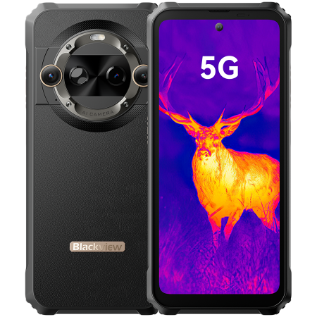 Blackview BL9000 12GB/512GB, 6.78-inch 2.4K FHD+ 1080x2460 120Hz, Octa-core, 50MP Front/13MP+50MP Back Camera, Battery 8800mAh, Type-C, 5G, FLIR Thermal imaging, Android 14, Dual SIM, SD card slot, Bl [0]