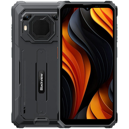 Telefoane - Blackview BV6200 Plus LTE 6.56" HD+IPS 720x1612 90Hz 8+256GB Unisoc T606 Octa-core 1.6GHz CAM Front 13MP Rear 16+2MP IP68/IP69K/MIL-STD-810H NFC Fingerprint 11000mAh NO Charger Android 14 Black