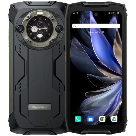 Blackview BV9300Pro 6.7" FHD+ 120Hz GORILLA GLASS 5, 12GB+256GB, Helio G99, 15080mAh+33W, 100LM Flashlight CAM 64MP+32MP IP68/IP69K Waterproof NFC Fingerprint Android 13, Black [0]