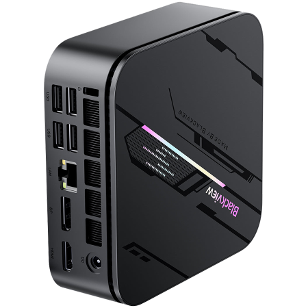 Blackview miniPC MP100 Pro i5-12450H up to 4,4HGz 16/512 WiFi 6 BT 5.2 LAN RJ45 USB 3.1Gen1x4 USB 3.1Gen2x2 TypeC PDx1 HDMI DP Windows 11Pro Grey [5]