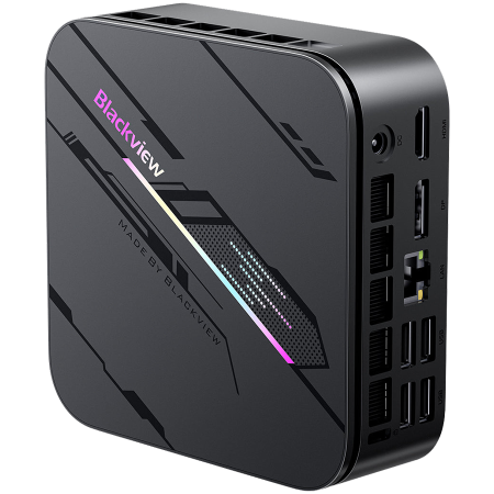Blackview miniPC MP100 Pro i5-12450H up to 4,4HGz 16/512 WiFi 6 BT 5.2 LAN RJ45 USB 3.1Gen1x4 USB 3.1Gen2x2 TypeC PDx1 HDMI DP Windows 11Pro Grey [4]