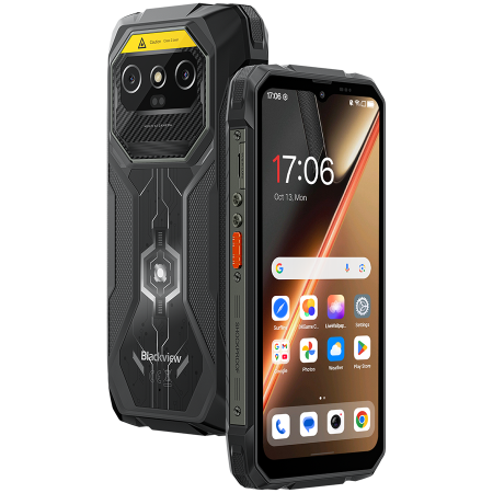 Blackview ROCK 1 Pro LTE 6.56-inch HD+ 1612x720 90Hz 8+256GB MT Helio G81 Octa-Core 2.0GHz 13MP Front 16+20MP Rear BARCODE SCANER NFC MIL-STD-810H 15000mAh Fingerprint Android 16 Black [2]