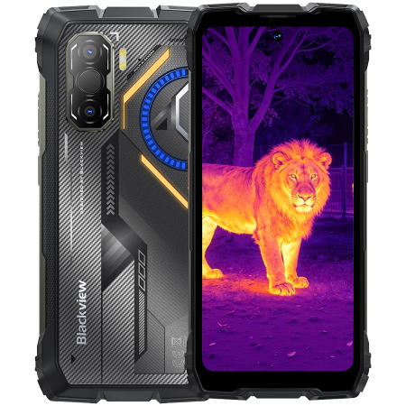 Telefoane - Blackview ROCK 3 LTE 6.78-inch FHD+ 2460x1080 120Hz 8+256GB MT Helio G100 Octa-Core 2.2GHz 50MP Front 108MP Rear Thermal imaging camera NFC FG MIL-STD-810H 10000mAh Wireless Charging Fingerprint Andro