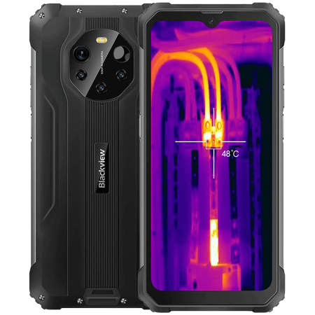 Telefoane - Blackview Rugged BL8800 Dual 5G Pro 6.58" FHD+IPS 1080x2408 8GB/128GB, MT6833V Octa-core 2.2GHz, 16MP Front/5MP+50MP Back Camera FLIR thermal camera Battery 8380mAh Type-C Android 11 Fingerprint Dual 