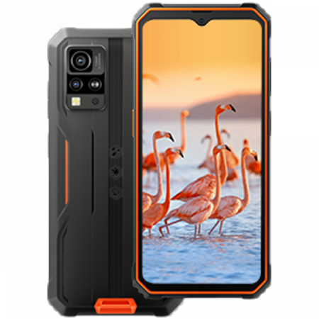 Laptop, Tablete & Telefoane - Blackview Rugged BV4800 6.56-inch, 60Hz 720*1612 GORILLA GLASS 5, Mediatek Helio A22 Quad-core 2.0GHz, 3GB/64GB 5180mAh, LTE 4G, 5MP Front/13MP Rear, Dual Sim, Android 13Go, Orange