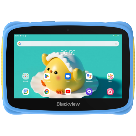 Laptop, Tablete & Telefoane - Blackview Tab 3 Kids, Blue, 7-inch HD 1024*600, 7731E Quad-core 1.3GHz, Front 0.3MP; Rear 2MP Camera, 2GB/32GB, 3280mAh battery, Doke 3.0 Go (Android 13), WiFi version, 802.11 b/g/n(2.4GHz), Bluetooth