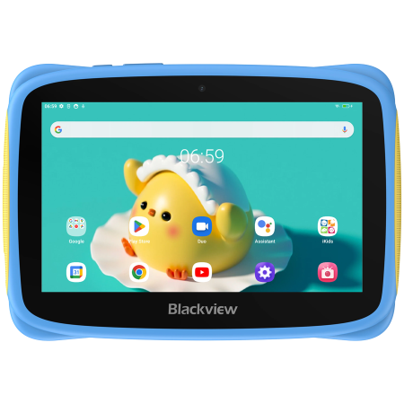 Laptop, Tablete & Telefoane - Blackview Tab 3 Kids, Blue, 7-inch HD 1024x600, 7731E Quad-core 1.3GHz, Front 0.3MP; Rear 2MP Camera, 2GB/32GB, 3280mAh battery, NO Charging Doke 3.0 Go (Android 13), WiFi version, 802.11 b/g/n(2.4GHz