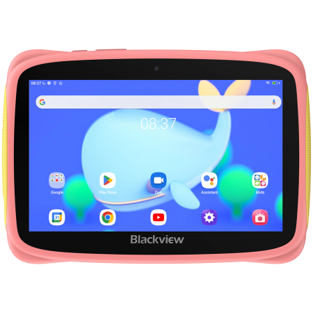 Laptop, Tablete & Telefoane - Blackview Tab 3 Kids, Pink, 7-inch HD 1024*600, 7731E Quad-core 1.3GHz, Front 0.3MP; Rear 2MP Camera, 2GB/32GB, 3280mAh battery, Doke 3.0 Go (Android 13), WiFi version, 802.11 b/g/n(2.4GHz), Bluetooth