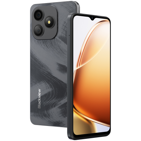 Telefoane - Blackview WAVE 9C 6.56" HD IPS 720x1612 60Hz 4+64GB SC9863A (T603) Octa Core 1.6GHz CAM 8MP/13MP Face recognition 5000mAh No Charger Android 15 Shadow Black