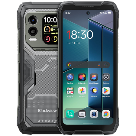 Telefoane - Blackview XPLORE 1 PRO Rugged Phone 5G 6.78 inch FHD 2.4k 2460x1080 120Hz + 2.01 inch 296x240 12/256Gb MT 7050 Octa-Core 2.4GHz 50MP Front 64+20MP Rear Cam Termal Imaging+Night Vision NFC 20000mAh MIL