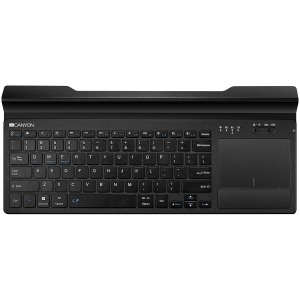 CANYON Bluetooth&2.4G wireless keyboard, max. 4 devices can be connected at same time, Bluetooth multi-device mode under Android, iOS, Win8 and Win10 system, touch panel with rubbery hand rest, US lay [0]