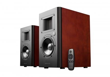 Boxe - BOXE AIRPULSE 2.0, RMS: 130W (2 x 10W, 2 x 55W), bluetooth telecomanda wireless, 5.5" bass, volum, bass, treble, optical, coaxial, Aux, balanced, USB, cherry, "A200-CH" (include TV 8 lei)