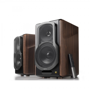 BOXE EDIFIER 2.0 , RMS: 130W (2 x 15W, 1 x 50W, 1 x 50W), bluetooth telecomanda wireless, volum, bass, treble, optical, coaxial, brown, "S2000MKIII"(include timbru verde 5 leu) [4]