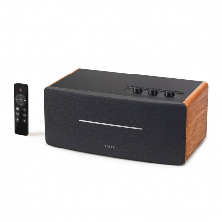 Sisteme PC & Periferice - BOXE EDIFIER desktop bluetooth, RMS: 70W (2 x 20W, 2 x 15W), Bluetooth 5.0, RCA, AUX, Line-Out, brown, \\"D12-BR\\"  (include TV 0.75 lei)