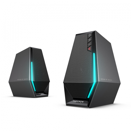 Sisteme PC & Periferice - BOXE EDIFIER Gaming 2.0, RMS:   5W (2 x 2.5W), bass 2.5", control volum, BT/USB/AUX, sound mode: Music/Game/Movie, 12 x LED RGB, frecv. raspuns 98Hz-20KHz, USB power, black, "G1500-BK" (include TV 0.8