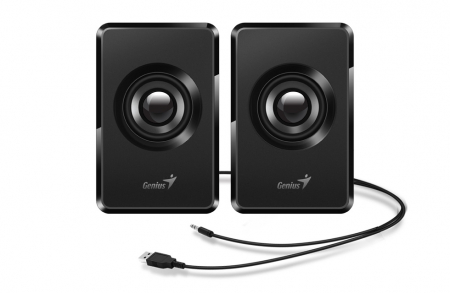 Sisteme PC & Periferice - BOXE GENIUS 2.0, RMS:  3W (2 x 1.5W), USB power, black, "SP-U125" "31730042400" (include TV 0.8lei)