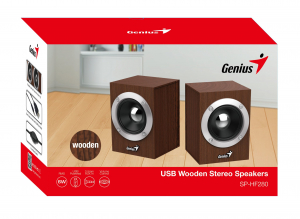 BOXE GENIUS 2.0, RMS:  6W (2 x 3W), USB power, wood, "SP-HF280" "31730028400"(include timbru verde 0.5 lei) [1]