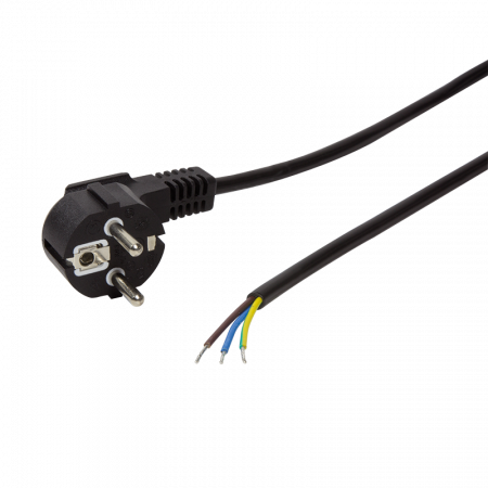Tablete & accesorii - CABLU alimentare LOGILINK 1.8m, intrare Schuko, iesire fire fara conector 3 x 0.75mm2, 10A / 2500W, 1.5m, black, "CP135" (include TV 0.18lei)