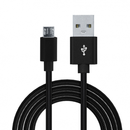 Laptop, Tablete & Telefoane - CABLU alimentare si date SPACER, pt. smartphone, USB 2.0 (T) la Micro-USB 2.0 (T), Braided,,Retail pack, 1m, black,&nbsp; \\"SPDC-MICRO-BRD-BK-1.0\\" (include TV 0.06 lei)
