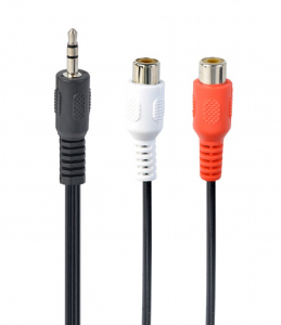 Telefoane & accesorii - CABLU AUDIO spliter (3.5 jack to 2 x stereo socket), 20cm "CCA-406"