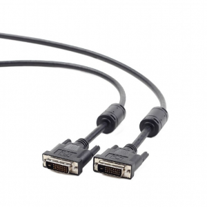Sisteme PC & Periferice - CABLU video GEMBIRD, DVI-D DL (T) la DVI-D DL (T), 3m, negru, "CC-DVI2-BK-10"