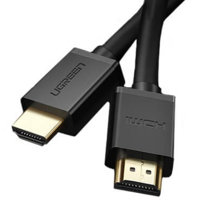 Cabluri - CABLU video Ugreen, \\"HD104\\" HDMI (T) la HDMI (T), rezolutie maxima 4K UHD (3840 x 2160) la 60 Hz, conectori auriti, 1m, negru \\"10106\\" (include TV 0.15 lei) - 6957303811069