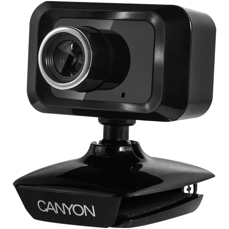 CANYON C1, Enhanced 1.3 Megapixels resolution webcam with USB2.0 connector, viewing angle 40°, cable length 1.25m, Black, 49.9x46.5x55.4mm, 0.065kg [0]