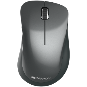 Mouse - Canyon  2.4 GHz  Wireless mouse ,with 3 buttons, DPI 1200, Battery:AAA*2pcs,Black,67*109*38mm,0.063kg