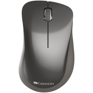 Canyon  2.4 GHz  Wireless mouse ,with 3 buttons, DPI 1200, Battery:AAA*2pcs,Dark Gray ,67*109*38mm,0.063kg [0]
