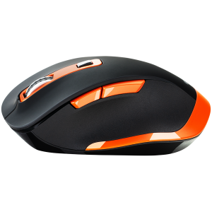 Canyon 2.4Ghz Wireless mouse, with 6 buttons,DPI 800/1200/1600/2000/2400,Battery:AAA*2 pcs , Black-Orange119.6*81.1*43.3mm86.8g [2]