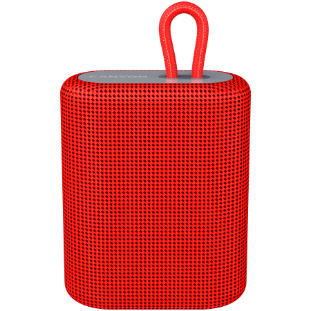 Multimedia - CANYON BSP-4, Bluetooth Speaker, BT V5.0, BLUETRUM AB5365A, TF card support, Type-C USB port, 1200mAh polymer battery, Red, cable length 0.42m, 114*93*51mm, 0.29kg