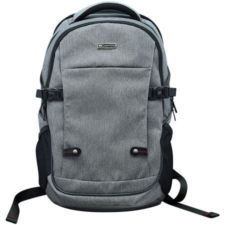 CANYON BP-G8 Backpack for 15.6'' laptop, material 600D polyester,dark gray,480*300*200mm 0.7kg ,capacity 18L [0]