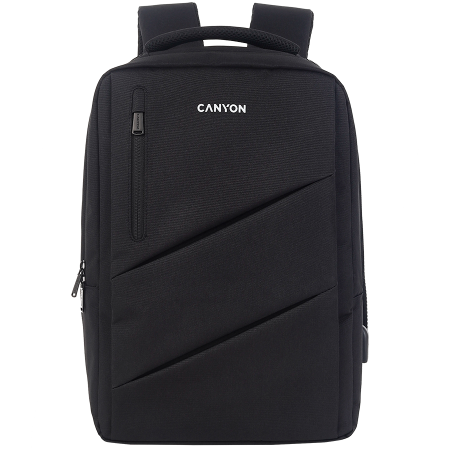 Accesorii Laptop - CANYON BPE-5, Laptop backpack for 15.6 inch, Product spec/size(mm): 400MM x300MM x 120MM(+60MM),Black, EXTERIOR materials:100% Polyester, Inner materials:100% Polyestermax weight (KGS): 12kg