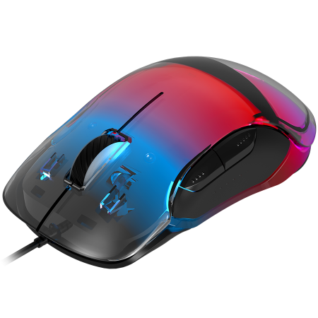 CANYON Braver GM-728, Optical Crystal gaming mouse, Instant 825, ABS material, huanuo 10 million cycle switch, 1.65M TPE cable with magnet ring, weight: 114g, Size: 122.6*66.2*38.2mm, Black [3]