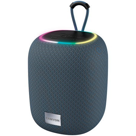Multimedia - CANYON BSP-8, Bluetooth Speaker, BT V5.2, BLUETRUM AB5362B, TF card support, Type-C USB port, 1800mAh polymer battery, Max Power 10W, Grey, cable length 0.50m, 110*110*135mm, 0.57kg