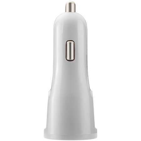 Telefoane & accesorii - CANYON C-033 Universal 1xUSB car adapter, plus Lightning connector, Input 12V-24V, Output 5V/2.4A(Max), with Smart IC, white glossy, cable length 1.2m, 77*30*30mm, 0.041kg, Russian