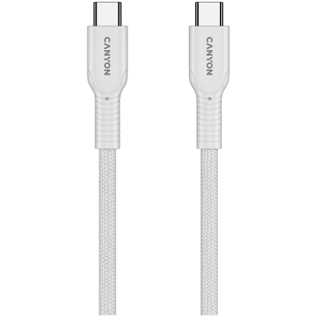 CANYON cable OnWire 60CL C-C 60W COLOR Braided 1m White [2]