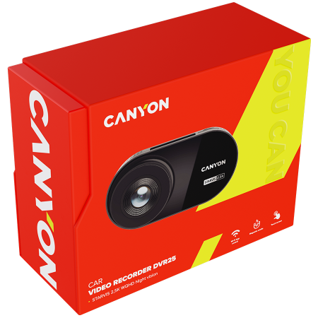 CANYON car recorder DVR25 WQHD 2.5K 1440p Wi-Fi Black [11]